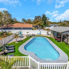 Huge 8BR Stay | Heated Pool, Game Room, Near Beach