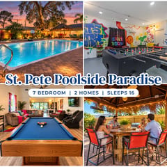 2 Homes - 4 MN to Madiera BCH - Hottub - HTD Pool