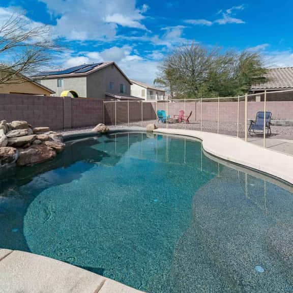 Private free heated pool, perfect for sunny Casa Grande days and relaxing outdoor time.